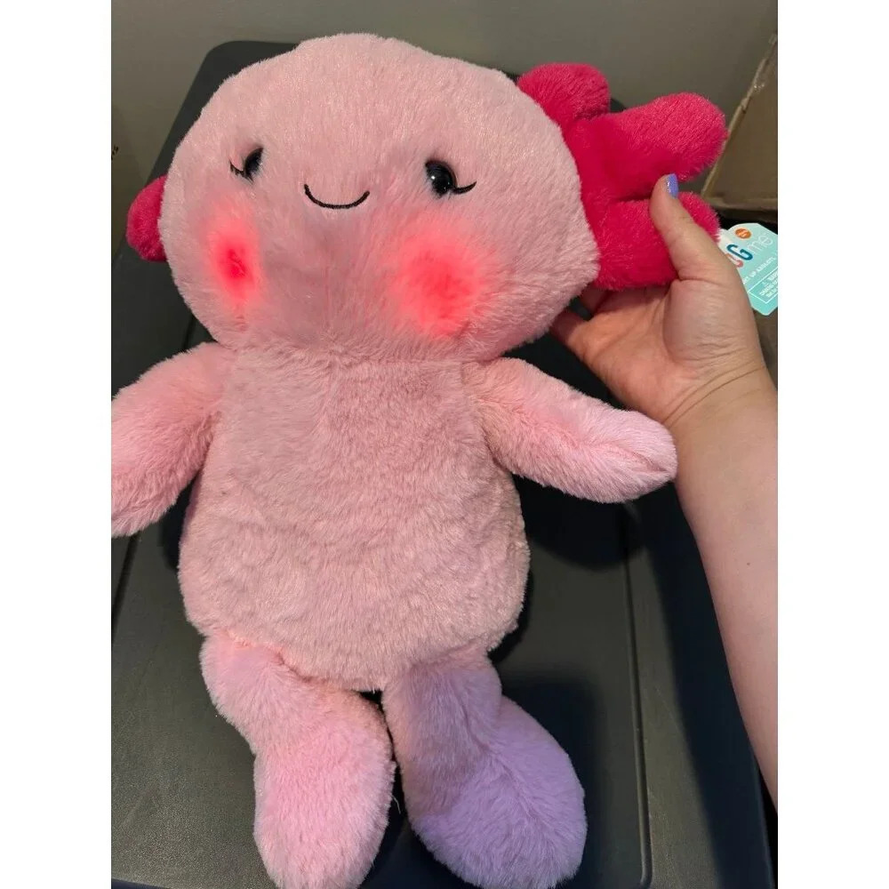 NWT axalotl stuffed animal with light up cheeks